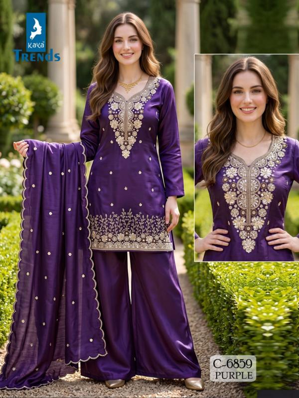 Kaya d.no. 6859 silk kurtis wholesaler